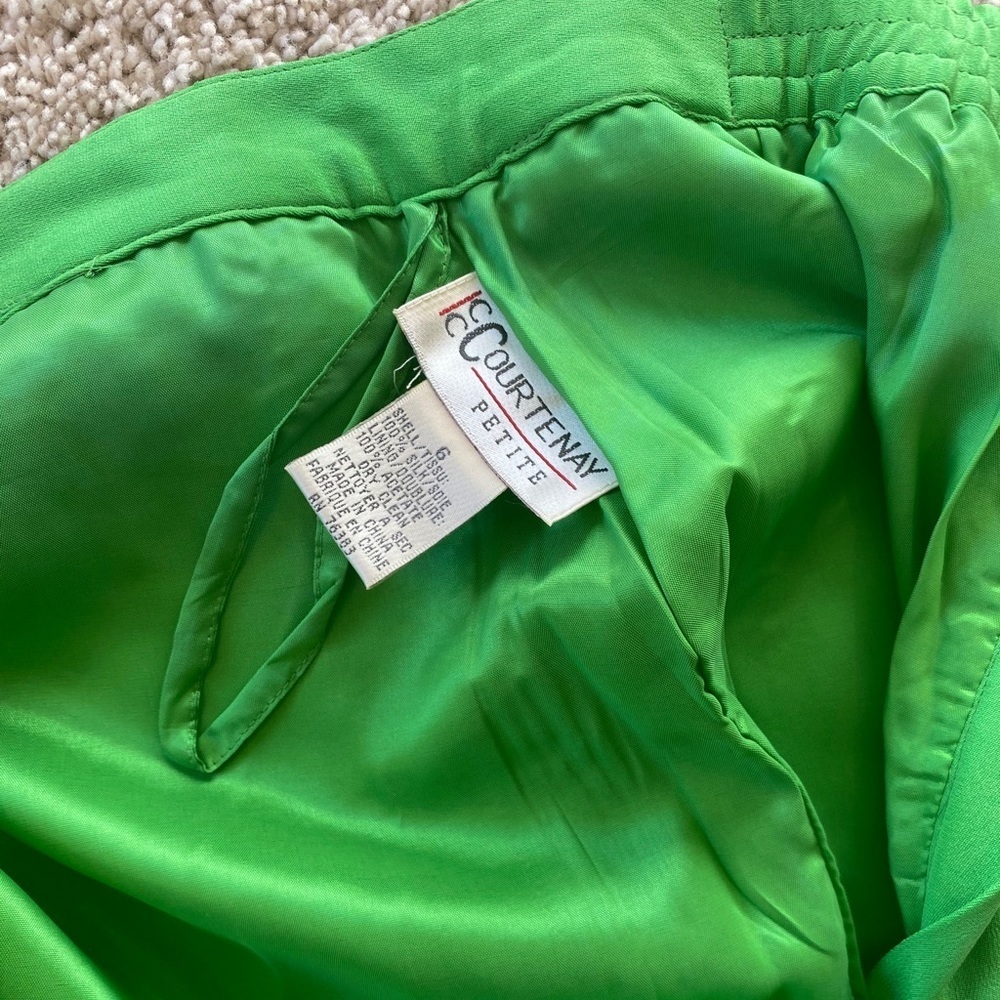 Vintage 100% Silk Courtenay Pencil Skirt - Picture 6 of 6
